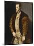 Portrait of King Philip II of Spain, in Gold-Embroidered Costume with Order of the Golden Fleece-Titian (Tiziano Vecelli)-Mounted Giclee Print