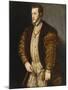 Portrait of King Philip II of Spain, in Gold-Embroidered Costume with Order of the Golden Fleece-Titian (Tiziano Vecelli)-Mounted Giclee Print