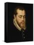 Portrait of King Philip II of Spain-Alonso Sanchez Coello-Framed Stretched Canvas