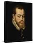 Portrait of King Philip II of Spain-Alonso Sanchez Coello-Framed Stretched Canvas