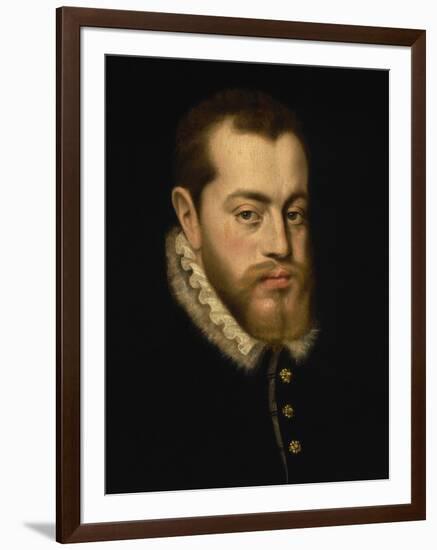 Portrait of King Philip II of Spain-Alonso Sanchez Coello-Framed Giclee Print