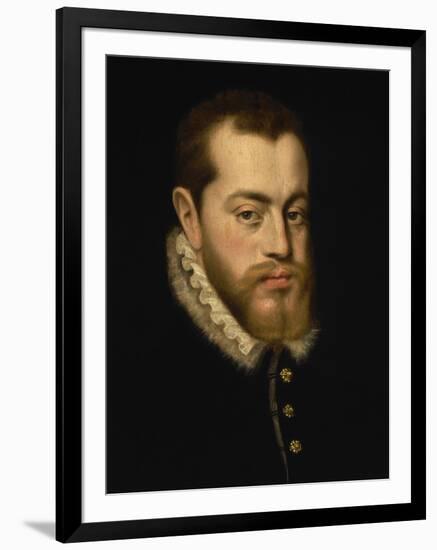 Portrait of King Philip II of Spain-Alonso Sanchez Coello-Framed Giclee Print