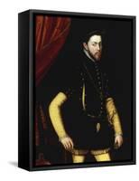 Portrait of King Philip II of Spain-Antonio Mor-Framed Stretched Canvas