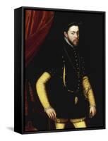 Portrait of King Philip II of Spain-Antonio Mor-Framed Stretched Canvas