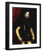 Portrait of King Philip II of Spain-Antonio Mor-Framed Giclee Print