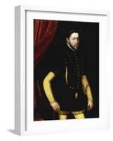 Portrait of King Philip II of Spain-Antonio Mor-Framed Giclee Print