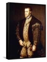 Portrait of King Philip II of Spain-Titian (Tiziano Vecelli)-Framed Stretched Canvas