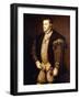 Portrait of King Philip II of Spain-Titian (Tiziano Vecelli)-Framed Giclee Print