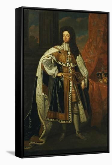 Portrait of King William III (1650-1702), in State Robes-Godfrey Kneller-Framed Stretched Canvas