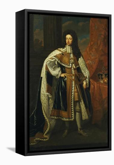 Portrait of King William III (1650-1702), in State Robes-Godfrey Kneller-Framed Stretched Canvas