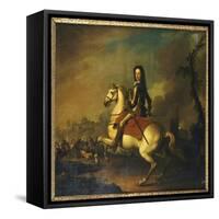 Portrait of King William Iii at the Battle of the Boyne in 1690-Jan Wyck-Framed Stretched Canvas