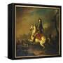 Portrait of King William Iii at the Battle of the Boyne in 1690-Jan Wyck-Framed Stretched Canvas