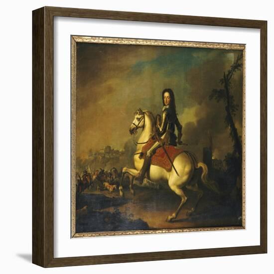 Portrait of King William Iii at the Battle of the Boyne in 1690-Jan Wyck-Framed Giclee Print