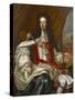 Portrait of King William III-Frans van Stampart-Stretched Canvas