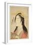 Portrait of Kisegawa of Matsubaya, C.1796, (Woodblock Print)-Kitagawa Utamaro-Framed Giclee Print