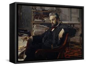 Portrait of Konstantin Dmitryevich Artsybushev (1849-190), 1897-Mikhail Alexandrovich Vrubel-Framed Stretched Canvas