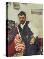 Portrait of Konstantin Korovin-Valentin Aleksandrovich Serov-Stretched Canvas