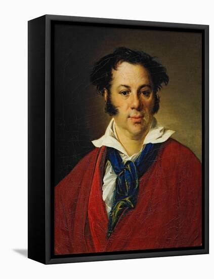 Portrait of Konstantin Ravich, 1823-Vasili Andreyevich Tropinin-Framed Stretched Canvas