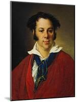 Portrait of Konstantin Ravich, 1823-Vasili Andreyevich Tropinin-Mounted Giclee Print