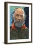 Portrait of Konstantin Tsiolkovsky (Izhevsk 1857-Kaluga, 1935), Russian Pioneer of Astronautics-null-Framed Giclee Print