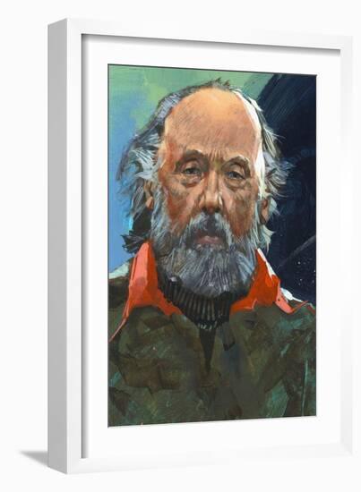 Portrait of Konstantin Tsiolkovsky (Izhevsk 1857-Kaluga, 1935), Russian Pioneer of Astronautics-null-Framed Giclee Print