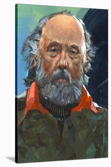 Portrait of Konstantin Tsiolkovsky (Izhevsk 1857-Kaluga, 1935), Russian Pioneer of Astronautics-null-Stretched Canvas