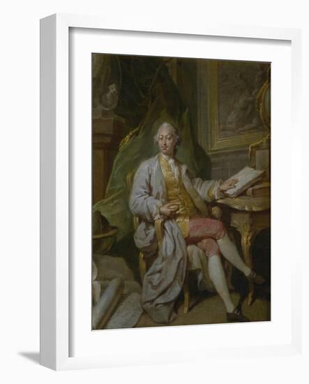 Portrait of L. Henninger, 1760S-Anton Pavlovich Losenko-Framed Giclee Print