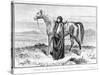 Portrait of Lady Anne Blunt (1837-1917) in Arab Costume with an Arab Horse, Frontispiece to Her…-null-Stretched Canvas