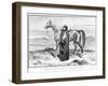 Portrait of Lady Anne Blunt (1837-1917) in Arab Costume with an Arab Horse, Frontispiece to Her…-null-Framed Giclee Print