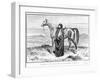 Portrait of Lady Anne Blunt (1837-1917) in Arab Costume with an Arab Horse, Frontispiece to Her…-null-Framed Giclee Print