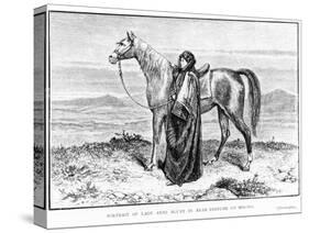 Portrait of Lady Anne Blunt (1837-1917) in Arab Costume with an Arab Horse, Frontispiece to Her…-null-Stretched Canvas