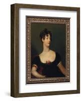 Portrait of Lady Beresford, Seated, Half-Length in a Black Dress Decorated with a Rose-Thomas Lawrence-Framed Giclee Print