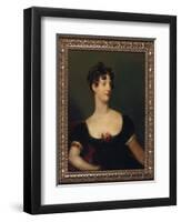 Portrait of Lady Beresford, Seated, Half-Length in a Black Dress Decorated with a Rose-Thomas Lawrence-Framed Giclee Print