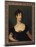 Portrait of Lady Beresford, Seated, Half-Length in a Black Dress Decorated with a Rose-Thomas Lawrence-Mounted Giclee Print