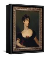 Portrait of Lady Beresford, Seated, Half-Length in a Black Dress Decorated with a Rose-Thomas Lawrence-Framed Stretched Canvas