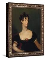 Portrait of Lady Beresford, Seated, Half-Length in a Black Dress Decorated with a Rose-Thomas Lawrence-Stretched Canvas