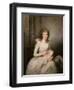 Portrait of Lady Boynton, Seated in White Costume with Her Child, in an Interior-Vincente Carducho-Framed Giclee Print