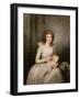 Portrait of Lady Boynton, Seated in White Costume with Her Child, in an Interior-Vincente Carducho-Framed Giclee Print