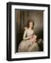 Portrait of Lady Boynton, Seated in White Costume with Her Child, in an Interior-Vincente Carducho-Framed Giclee Print