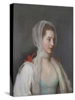 Portrait of Lady Charles Spencer-Jean-Etienne Liotard-Stretched Canvas