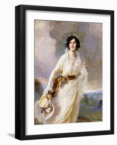 Portrait of Lady Crosfield, 1923-Philip Alexius De Laszlo-Framed Giclee Print