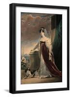 Portrait of Lady Eleanor Egerton, C.1820-Alfred-edward Chalon-Framed Giclee Print