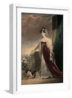 Portrait of Lady Eleanor Egerton, C.1820-Alfred-edward Chalon-Framed Giclee Print