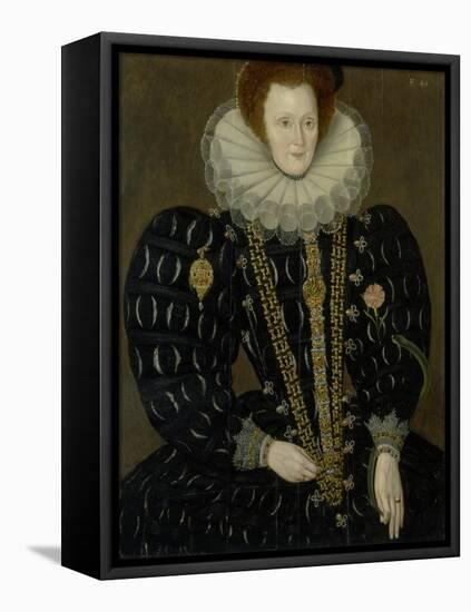 Portrait of Lady Elizabeth Knightley, 1591-Marcus Gheeraerts The Younger-Framed Stretched Canvas