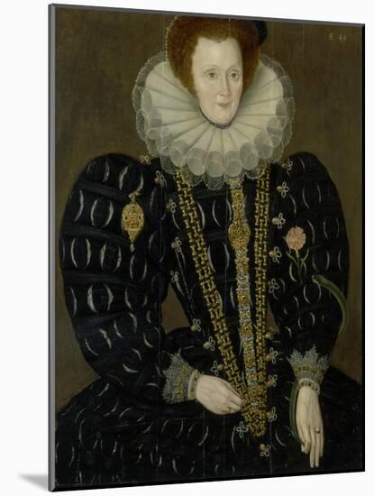 Portrait of Lady Elizabeth Knightley, 1591-Marcus Gheeraerts The Younger-Mounted Giclee Print