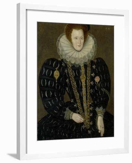 Portrait of Lady Elizabeth Knightley, 1591-Marcus Gheeraerts The Younger-Framed Giclee Print