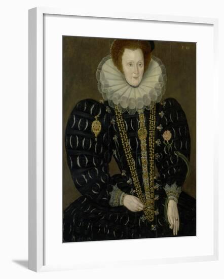 Portrait of Lady Elizabeth Knightley, 1591-Marcus Gheeraerts The Younger-Framed Giclee Print