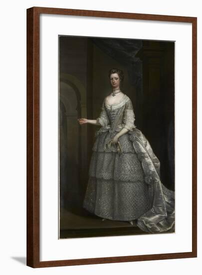 Portrait of Lady Frances Montagu-Charles Jervas-Framed Giclee Print