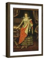 Portrait of Lady Frances Stewart, Duchess of Richmond and Lennox, Countess of Hertford, Née Howard-Marcus Gheeraerts The Younger-Framed Giclee Print