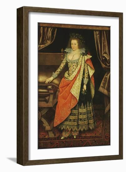 Portrait of Lady Frances Stewart, Duchess of Richmond and Lennox, Countess of Hertford, Née Howard-Marcus Gheeraerts The Younger-Framed Giclee Print